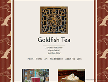 Tablet Screenshot of goldfishtea.com